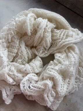 Soft Knit Ivory Women's Scarf